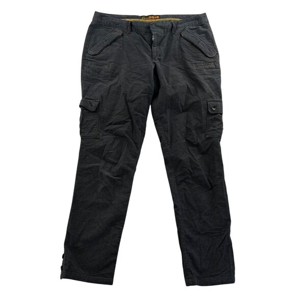 Eddie Bauer Pants - Vintage Eddie Bauer Womens Cargo Pants Size 10 Gray Stretch Tapered Leg Outdoors